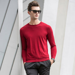 Crew Neck Cashmere Sweater for Men