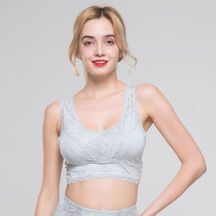 Sports Lace Breathable Silk Bra