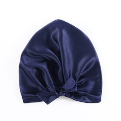 Silk Night Sleeping Cap with Ribbons