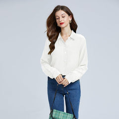 Silk Classic Long-Sleeve Women Shirt