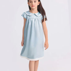 Kids Baby Girl Silk Nightgown