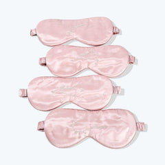 12 Constellation Pink Silk Sleep Mask 22 Momme