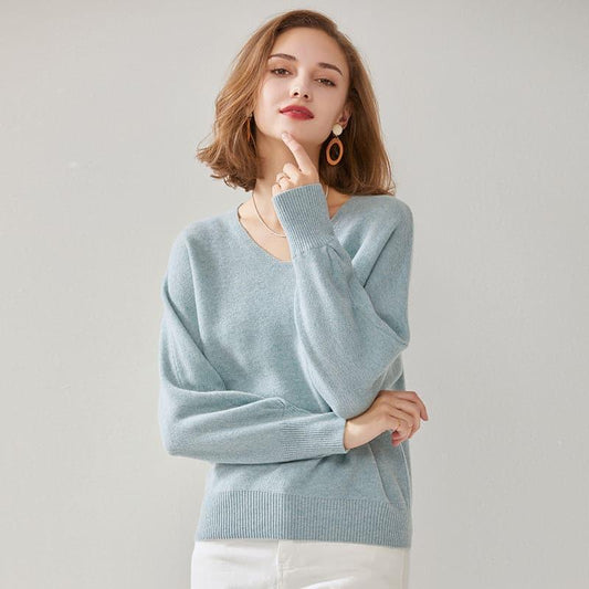 Loft V-Neck Cashmere Sweater