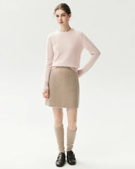100% Cashmere Basic Crew Neck Pullover
