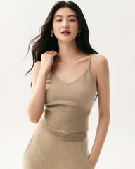 100% Cashmere Camisole and Wide Leg Pants