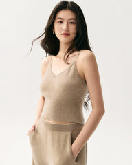 100% Cashmere Camisole and Wide Leg Pants