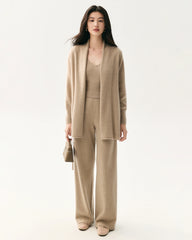 100% Cashmere Camisole and Wide Leg Pants
