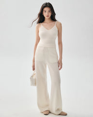 100% Cashmere Camisole and Wide Leg Pants