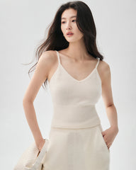 100% Cashmere Camisole and Wide Leg Pants