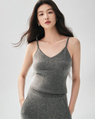 100% Cashmere Camisole and Wide Leg Pants
