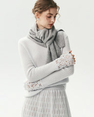 100% Cashmere Classic Knit Scarf