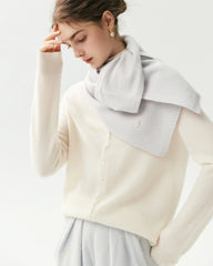 100% Cashmere Classic Knit Scarf