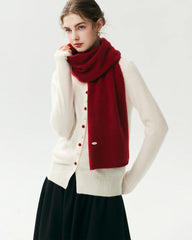 100% Cashmere Classic Knit Scarf