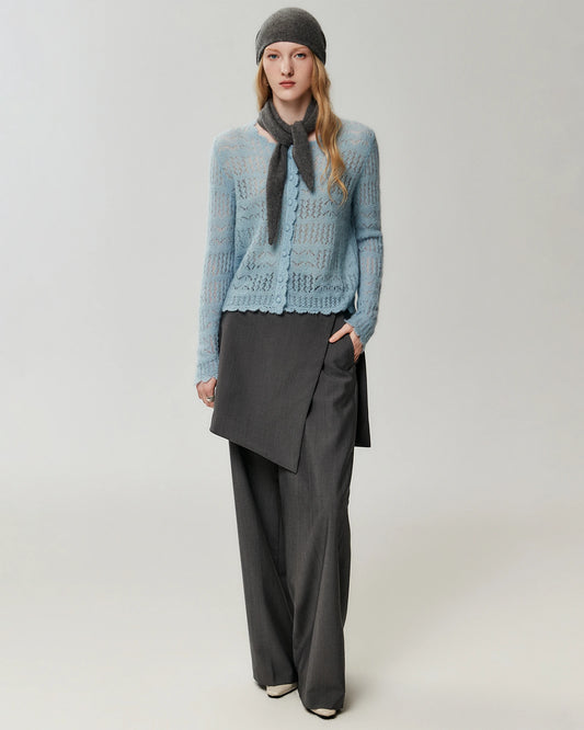 100% Cashmere Mini Triangle Scarf