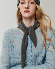 100% Cashmere Mini Triangle Scarf