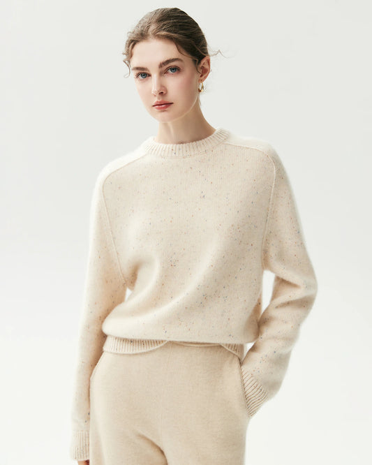 100% Cashmere Oversized Saddle Shoulder Sweater