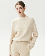 100% Cashmere Oversized Saddle Shoulder Sweater