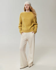 100% Cashmere Oversized Saddle Shoulder Sweater
