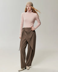 100% Cashmere Ribbed Turtleneck Sweater
