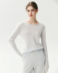 100% Pure Cashmere Lightweight Pullover Top
