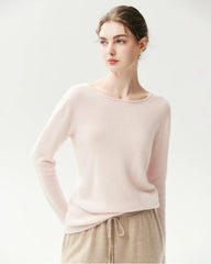 100% Pure Cashmere Lightweight Pullover Top