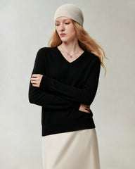 100% Cashmere V-Neck Sweater