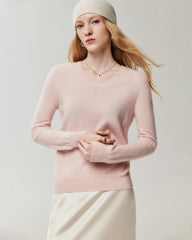 100% Cashmere V-Neck Sweater