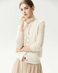 100% Cashmere V-Neck Sweater Vest