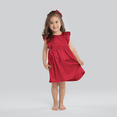 Cute Solid Color Silk Skirt For Girl