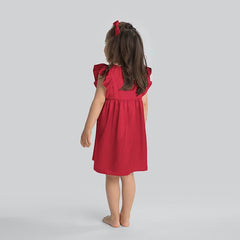 Cute Solid Color Silk Skirt For Girl