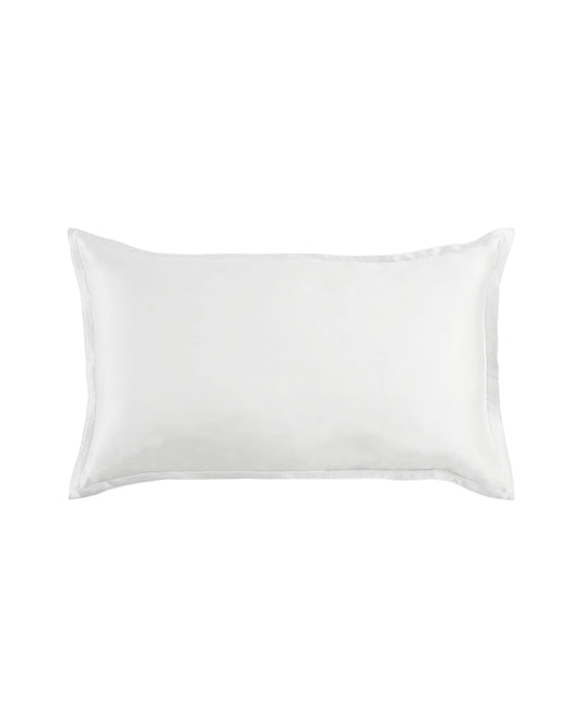 19 Momme Mulberry Silk Oxford Pillowcase, White