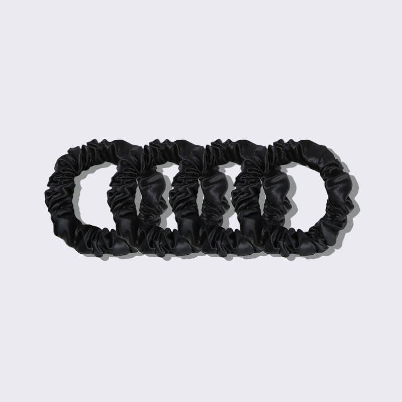 22 Momme 2.5 CM Silk Hair Loop Scrunchy 4PCS Set
