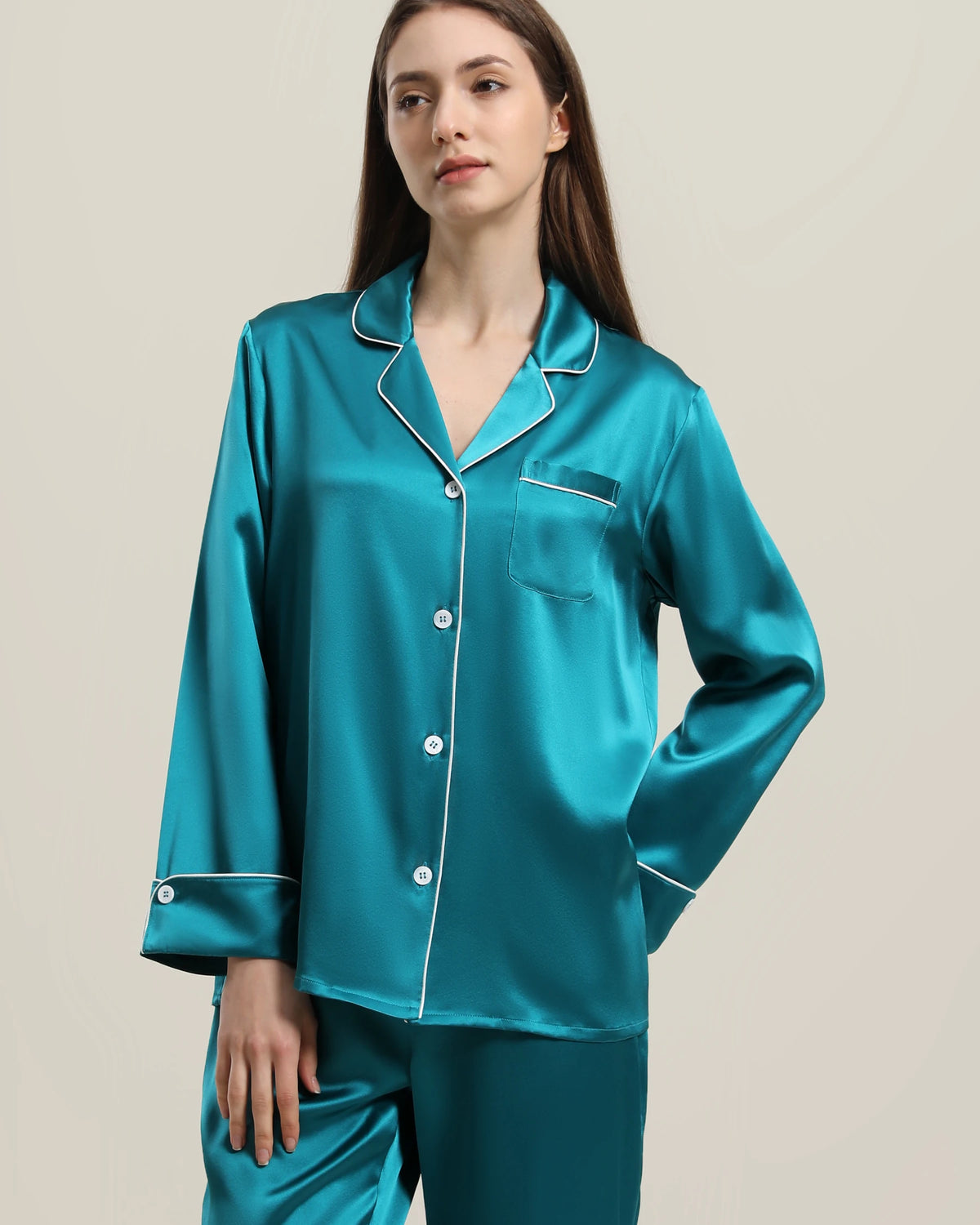 22 Momme Classic Silk Pajamas Set - DAISYSILK UK