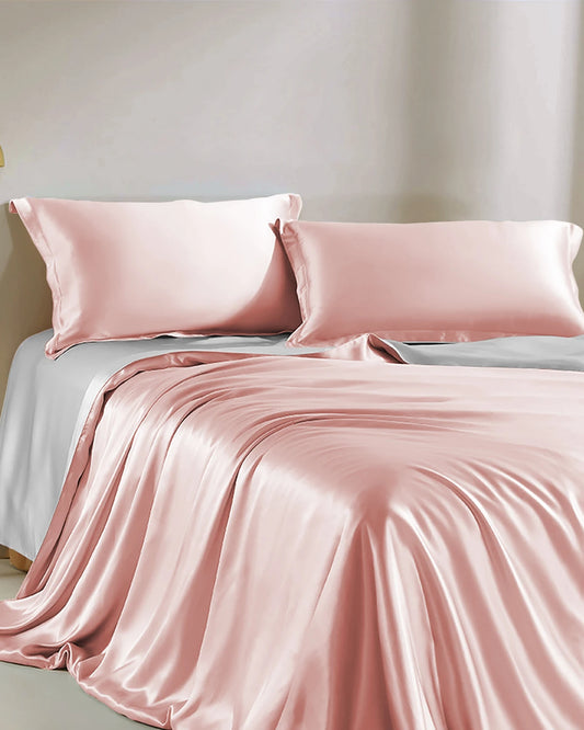 22 Momme Dual Color Silk Bed Set 4PCS