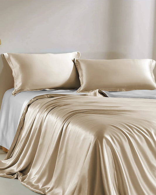 22 Momme Double Color Silk Bed Set 4PCS