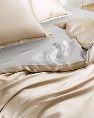 22 Momme Double Color Silk Bed Set 4PCS