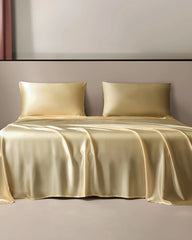 22 Momme 3PCS Silk Flat Sheet Set, Gold