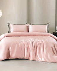 22 Momme 4PCS Silk Duvet Cover and Flat Sheet Set