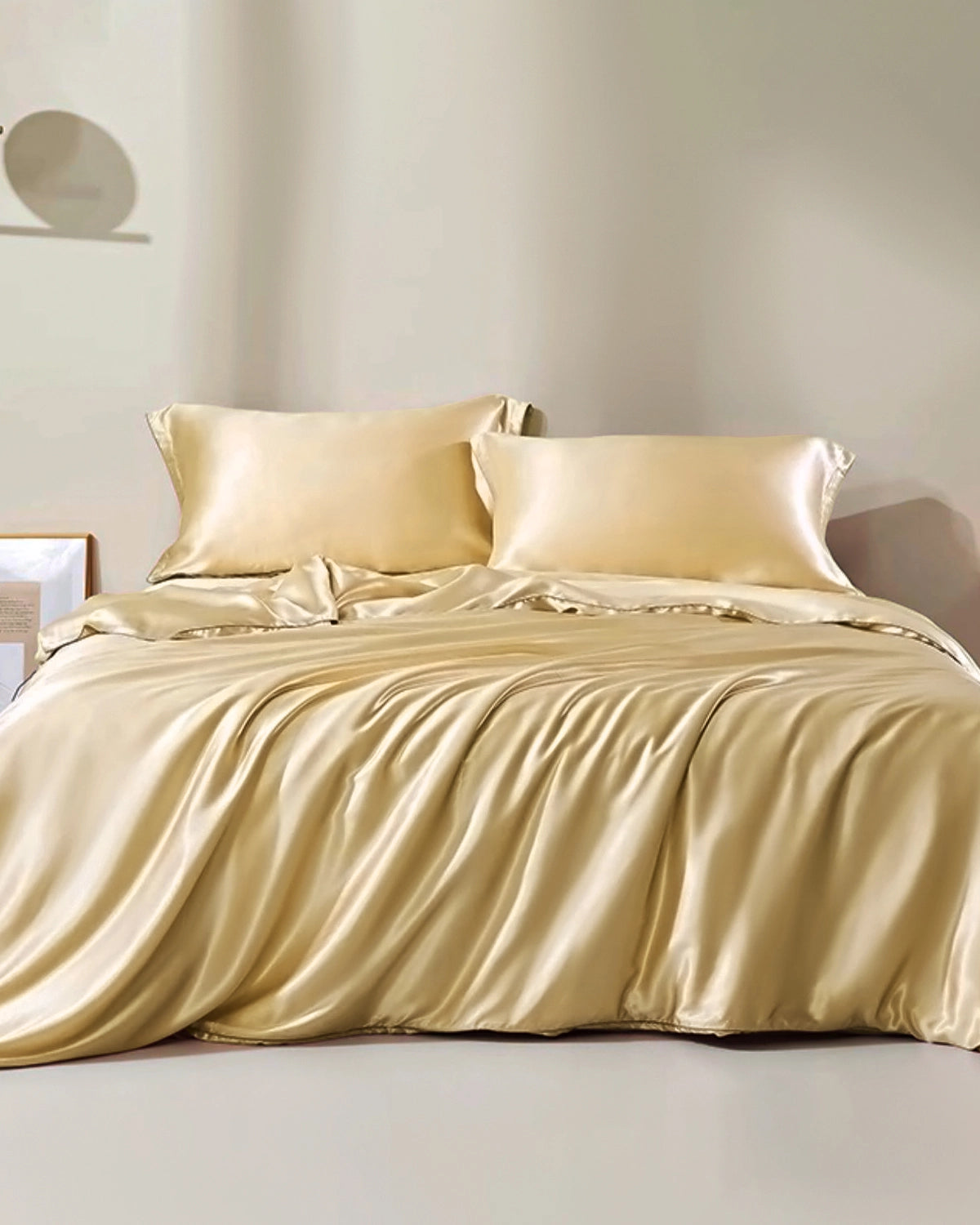 22 Momme Silk Duvet Cover, Gold