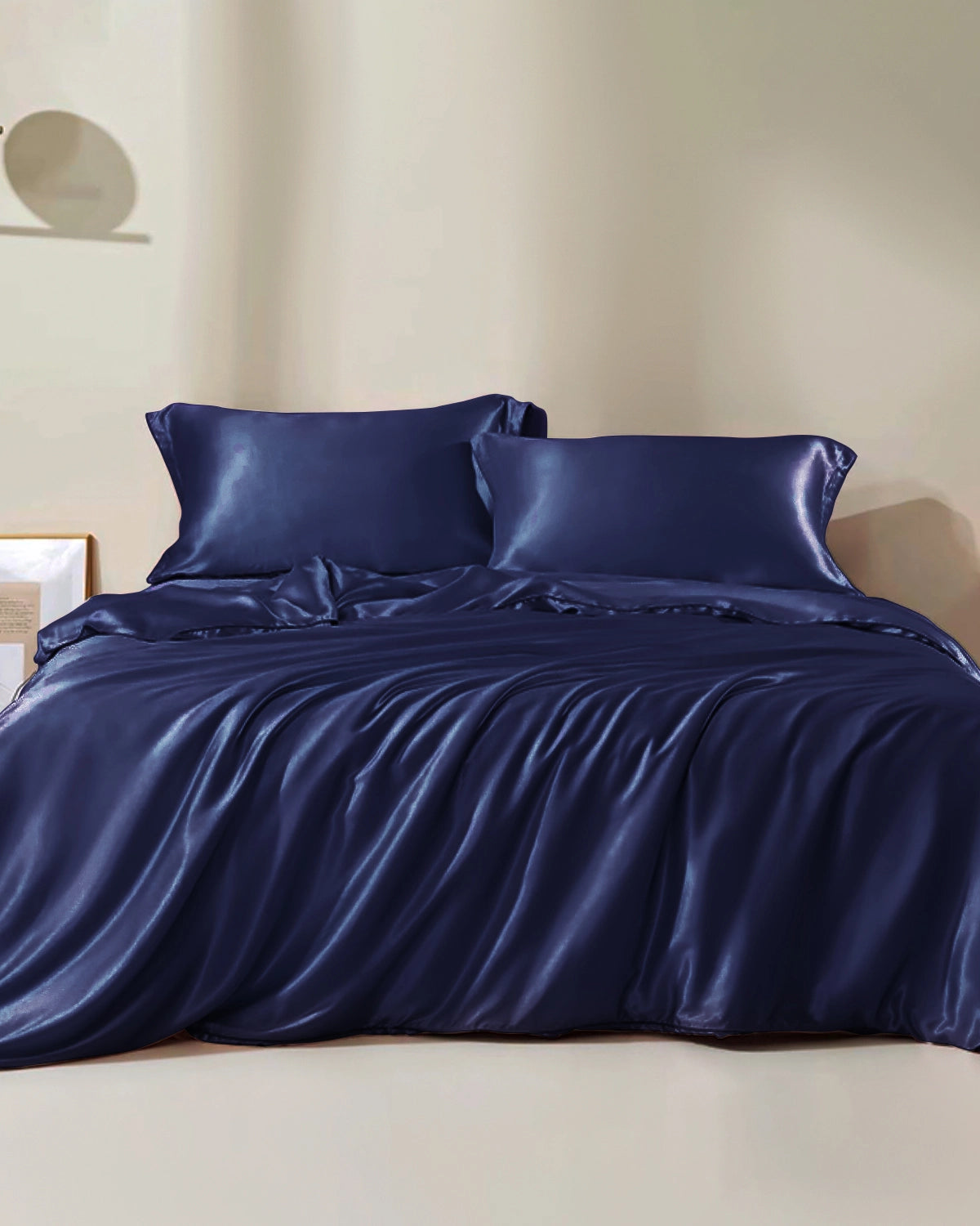 22 Momme Silk Duvet Cover, Navy
