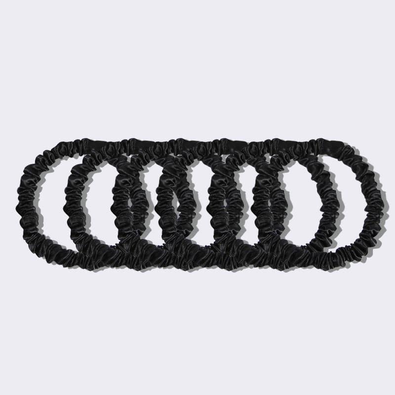 22 Momme Silk Skinny Scrunchies 6PCS