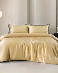 25 Momme 4PCS Silk Duvet Cover and Flat Sheet Set