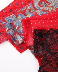 Silk Burgundy Paisley Pocket Square