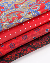 Silk Burgundy Paisley Pocket Square