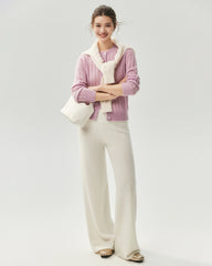 Cashmere Silk Cable Knit Cardigan