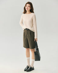 Cashmere Silk Raglan Sleeve Sweater