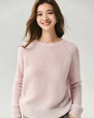 Cashmere Silk Raglan Sleeve Sweater
