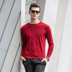 Crew Neck Cashmere Sweater for Men