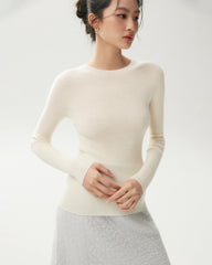 100% Merino Wool Crew Neck Top