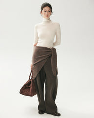 100% Merino Wool Funnel Neck Top